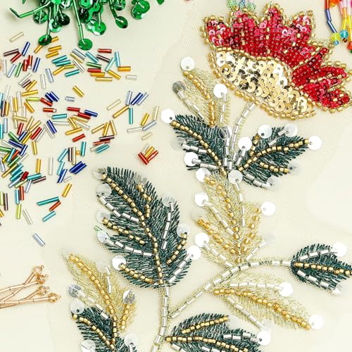 2000pcs Glass Bugle Beads, Tube Beads Bulk, Mini Long Tiny Small Waist Loose Spacer Embroidery Beaded for Bracelets Jewelry Making Sewing, Crafts, 2×6mm, Rose Pink - color: Rose Pink