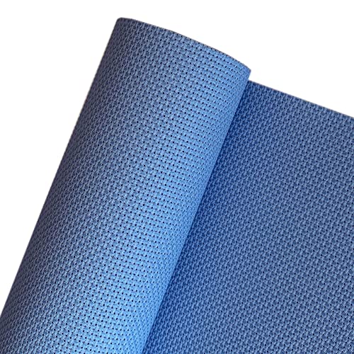 14CT Aida Cloth Embroidery Cross Stitch Fabric, Sky Blue, W59″ x L39″ - color: Sky Blue, size: W59″ x L39″