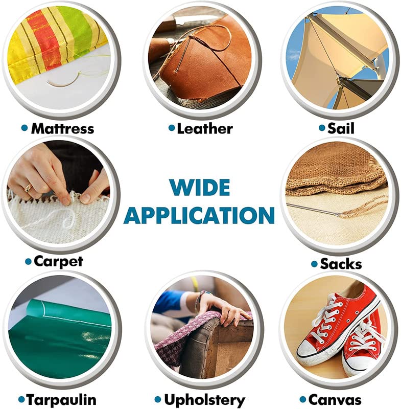 ZP Crafts 15 Professional Leather Needles Kit for Hand Sewing with Different Types for Your Projects - size: 15 Needles