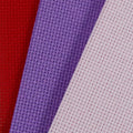 KCS 3 pc of 12" x 18"(30cmx45cm) 18CT Counted Cotton Aida Cloth Cross Stitch Fabric (Lavender+Pink+Red) - color: Lavender+pink+red