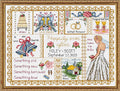 Janlynn 50577 Counted Cross Stitch Kit 13.25"X10", Wedding Collage (14 Count)