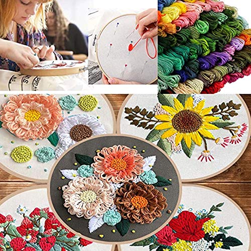 YITOHOP 200pcs+ Embroidery Floss kit, Friendship Bracelet String Kit with Organizer Box-Included 100pcs Friendship Bracelet Floss Thread,Cross Stitch Kits Xmas Gifts