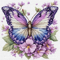 askkqtx Butterfly Stamped Cross Stitch Kits for Adults 14x14 Inch - color: Butterfly-XJ007