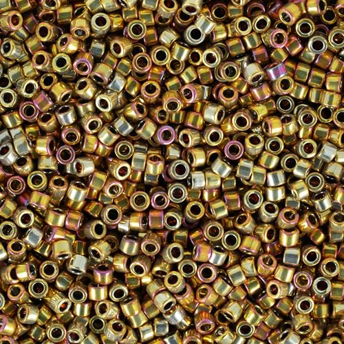 Miyuki Delica Seed Beads - color: DB0501 - 24K Gold Iris
