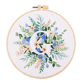 Amiiba Embroidery Starter Kit with Letter G Pattern, DIY Full Range Stamped Embroidery Cross Stitch Kits for Beginners Adults (Letter G) - color: Letter G