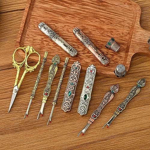 Seam Ripper Tool, Stitch Remover for Sewing, Embroidery & Crafting Projects - color: B-Gold