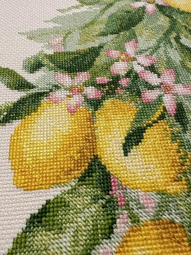 RIOLIS 2054 Bright Lemons Counted Cross Stitch Kit 11.75 x 15.75 in - style: Bright Lemons 2054