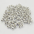 (R) Silver Plated Smooth Round Metal Beads 6 mm 300 Pcs - color: Silver 300 Pcs 6mm