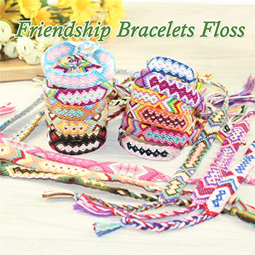 LE PAON Embroidery Floss 240 skeins 100% Egyptian Long-Staple Cotton Cross Stitch Threads -Friendship Bracelets String -Mercerized Crafts Floss Total 1920M 8M/pc 24pcs/Bag 10package - color: classic color, size: 1 Pack