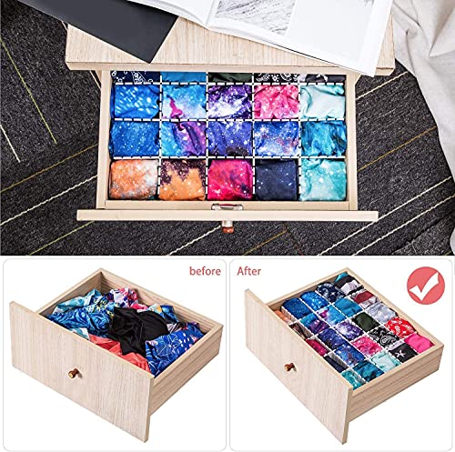 40Pcs Drawer Dividers, Adjustable Drawer Organizer for Socks, Underwear, Makeup, Can Help Tidy Kitchen, Bedroom, Dresser Black - color: Black, size: 40Pcs