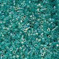 John Bead 25g Cylin Beads Transparent Teal Caribbean AB 11/0 Glass Cylindrical Seed Beads for Jewelry Bracelets Necklaces Earrings Making Embroidery - color: Transparent Teal Caribbean AB