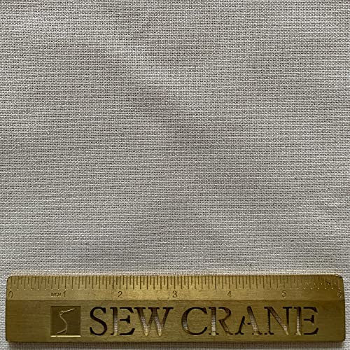 32 Count Evenweave Cloth Embroidery Cross Stitch Fabric, Natural Warm Color Ecru, W59 x L39 - size: W59" x L39"