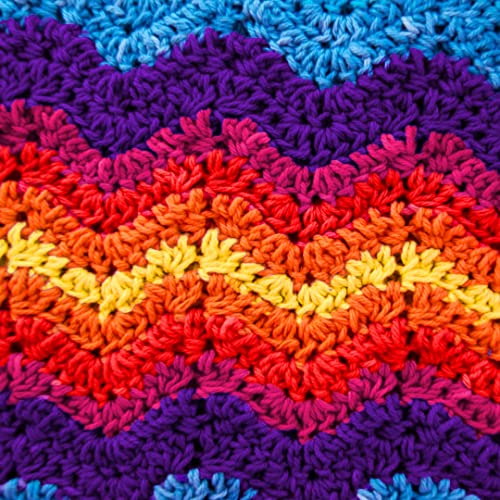 KGS Crochet Thread Cotton Yarn Balls | Size 8 | 10 Balls | 10 Grams Each Ball | Total 100 Grams of Pearl Cotton Thread for Crocheting, Cross Stitch, Needlepoint Hand Embroidery (Vibrant Rainbow) - color: Vibrant Rainbow