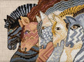 Moroccan Mares Beaded Counted Cross Stitch Kit (Linen) Mill Hill 2017 Laurel Burch Horses Collection LB301712