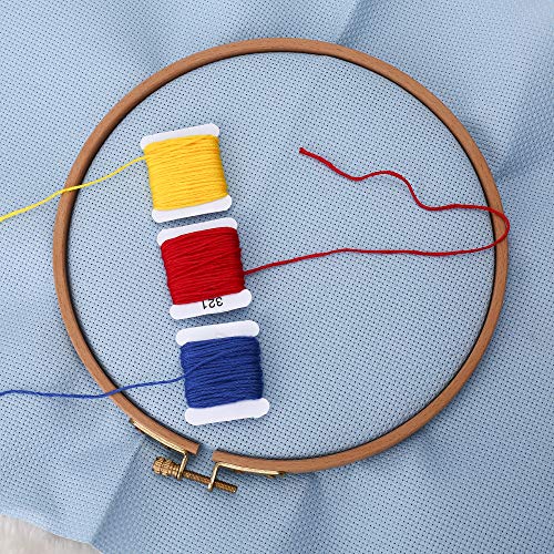 Aida Cloth 14 Count Cross Stitch Fabric,12×18inch,5Pcs (Sky Blue) - color: Sky Blue
