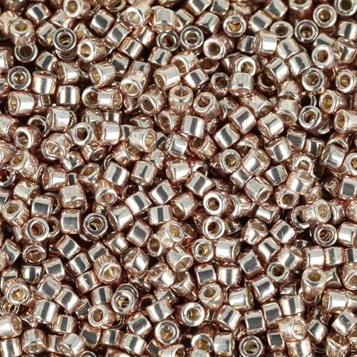 Miyuki Delica Seed Beads - color: DB1834 - Duracoat Galvanized Champagne