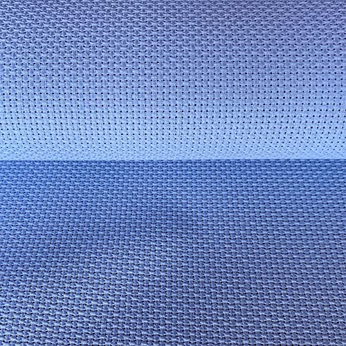 14CT Aida Cloth Embroidery Cross Stitch Fabric, Sky Blue,W59″ x L20″ - color: Sky Blue, size: W59″ x L20″