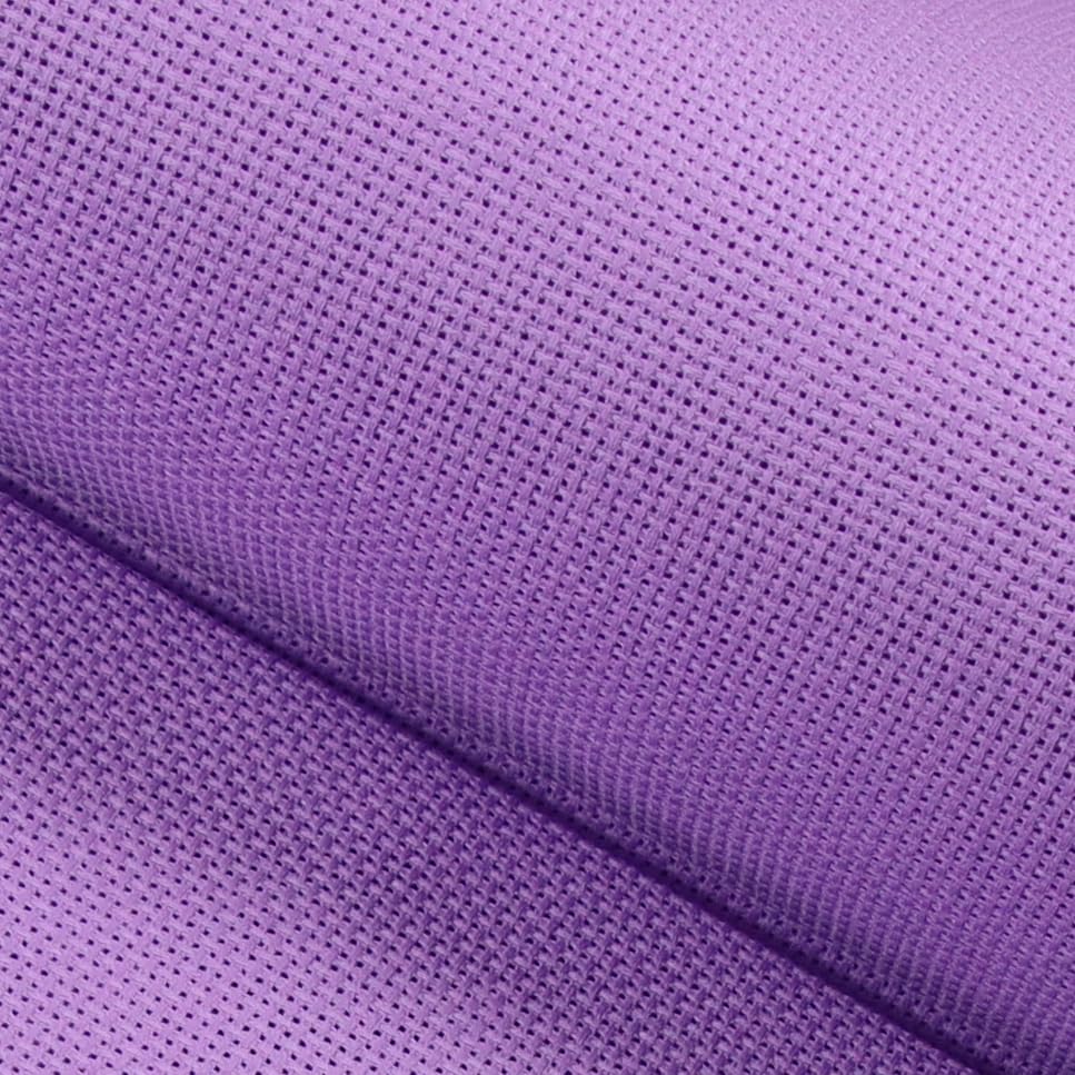 KCS 19" x 28"(48cmx72cm) 18CT Counted Cotton Aida Cloth Cross Stitch Fabric (Lavender) - color: Lavender