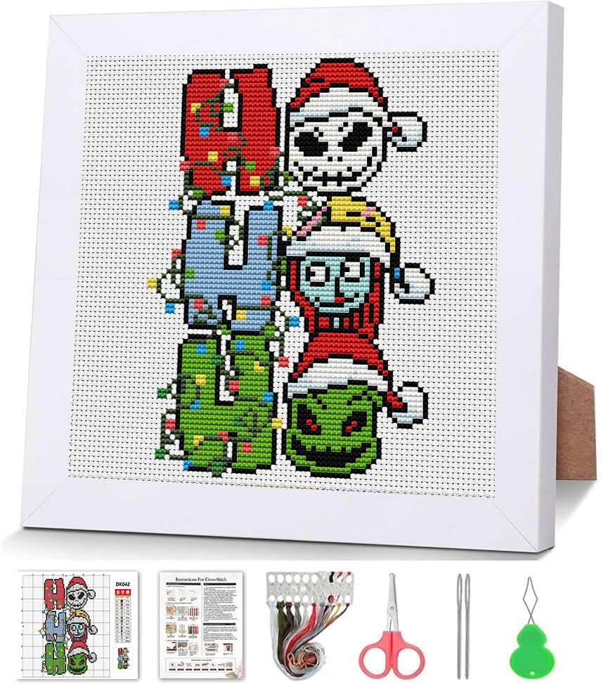 VIGEGU Cross Stitch Kits, Cross Stitch Kits for Adults Beginner with Framed - color: cross stitch Framed-1