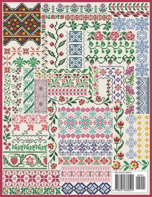 Heritage Borders & Folk Motifs Cross Stitch Patterns: A Massive Collection of 350+ Repeating Designs for Every Creative Project