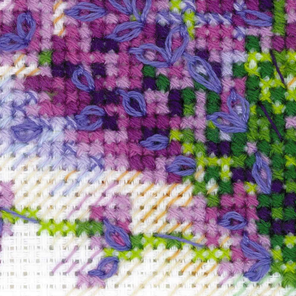 RIOLIS 1607 Bouquet with Lavender Counted Cross Stitch Kit 6 x 7 in