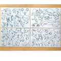Water Soluble Embroidery Patterns Stabilizers, Stick and Stitch Embroidery Transfers Paper Tear Away Embroidery Stabilizer with Wildflower Patterns for Embroidery, Fun Designs (Line Animals X2) - color: Line Animals (2)