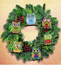 Janlynn Corp. Counted Cross Stitch Kit, Owl Ornaments