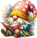 DYAIANGMU Gnome Stamped Cross Stitch Kit for Adults 13.7x13.7 inches - color: Y114