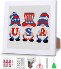 VIGEGU Independence Cross Stitch Kits for Adults Beginner with Framed - color: cross stitch Framed-3