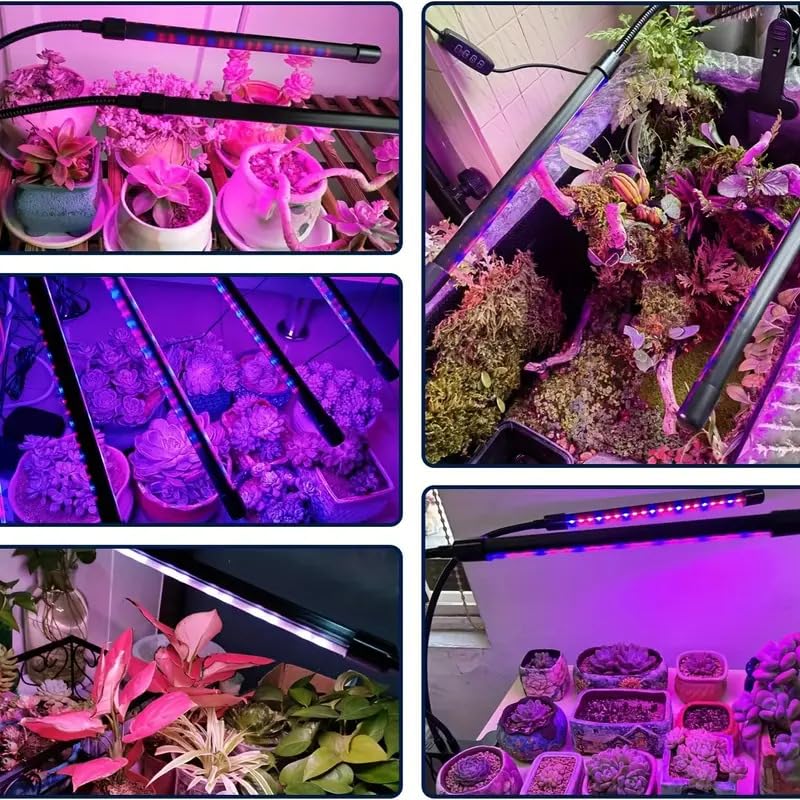 Grow Lights for Indoor Plants 2 Heads Full Spectrum plant light growing - size: 2 heads