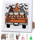 Gnome Cross Stitch Kits, Cross Stitch Kits for Adults Beginner with Framed - color: cross stitch Framed-5