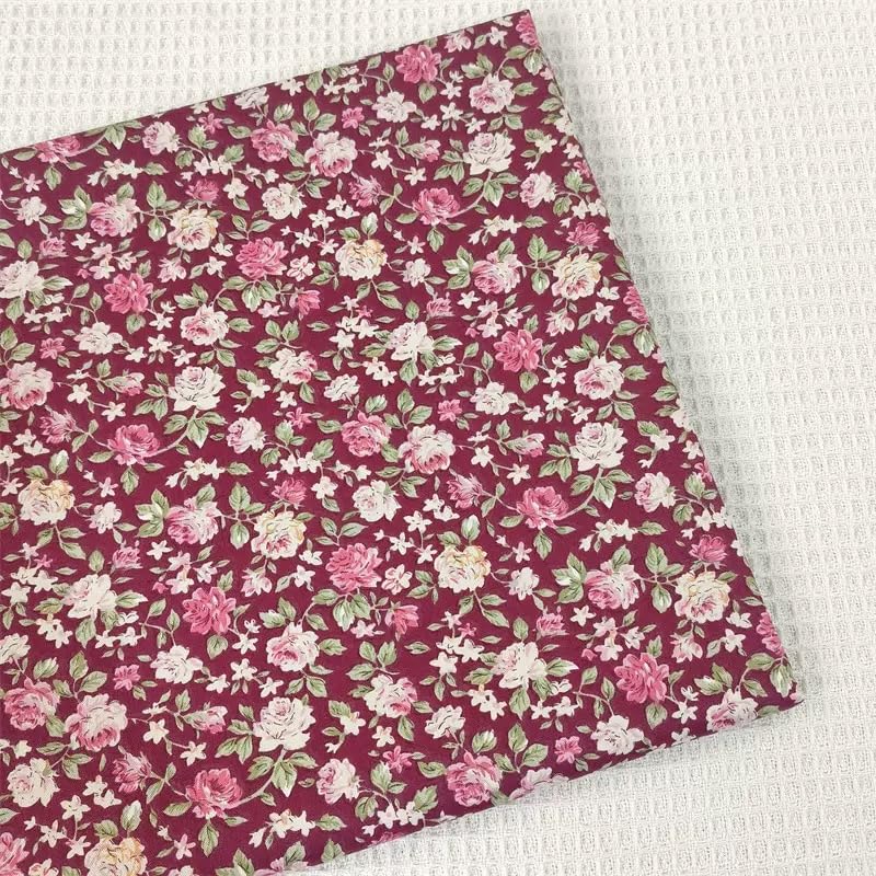 42-Pack 5x5 Inch Dark Floral Cotton Charm Packs for Quilting - Small Floral Print Fabric Squares,Precut Quilting Supplies for Patchwork & Sewing