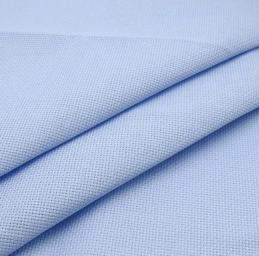 Wizardi Aida 16 Count Blue 3251/503. Needlework Canvas, Cross-Stitch Fabric, Embroidery Cloth, Needlepoint Canvas. 100% Cotton. Precut Zweigart - color: Blue