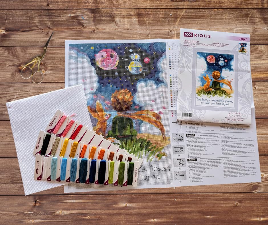 RIOLIS 1861 Dreamers Counted Cross Stitch Kit 7.87 x 11.81 in - style: Dreamers 1861