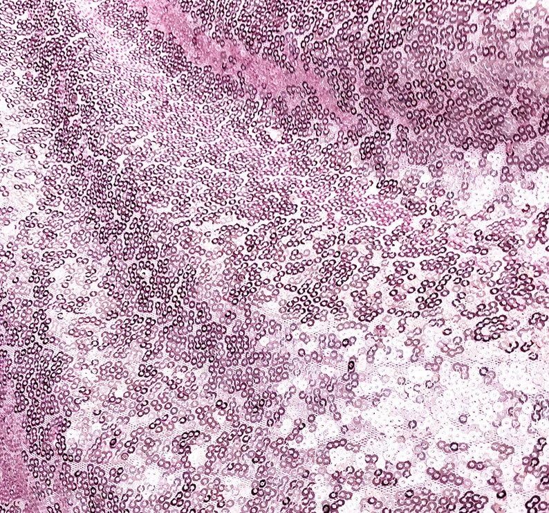 Valentina Textile Inc Sequin Fabric Glitter Embroidery Fabric by The Yard Material for DIY Sewing Curtain Backdrop Tablecloth Table Linen Runner Clothes (1 Yard, Blush) - color: Blush, size: 1 YARD