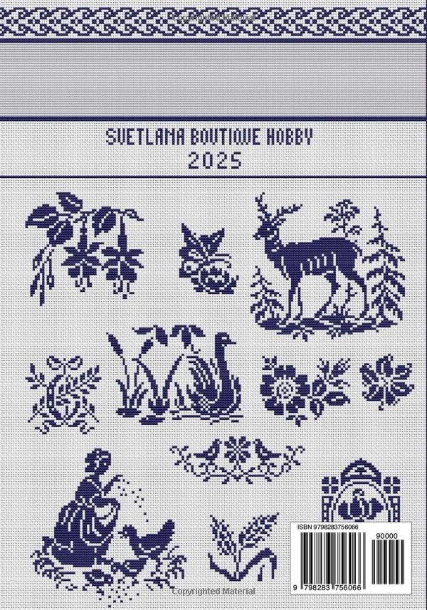 Sampler Motifs Filet Crochet and Cross Stitch Patterns Monochrome Collection: for Needlework & Other Crafts (Monochrome Filet Crochet and Cross Stitch)
