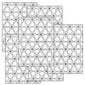 Sashiko Stick & Stitch Patterns, Japanese Embroidery Templates, Dissolvable Transfer Paper for Visible Mending (Larger) (Snowflakes) - color: snowflakes