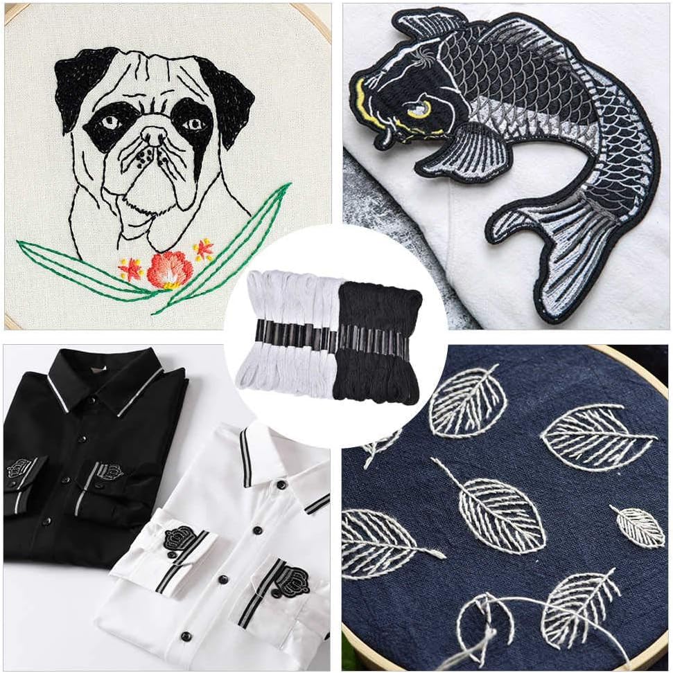 Friendship Bracelet String 12 Skeins, Embroidery Floss Cross Stitch Embroidery Thread Floss Bracelet Making Yarn, Craft Floss (Red Series) - color: Red Series