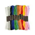 Embroidery Floss 12 Rainbow Color Skeins, Friendship Bracelet String Cross Stitch Embroidery Thread Floss Bracelet Making Yarn, Craft Floss - color: Rainbow