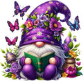 DYAIANGMU Gnome Stamped Cross Stitch Kit for Adults 13.7x13.7 inches - color: gnome-8