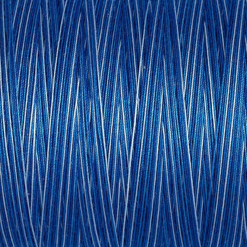 Gutermann Natural Cotton Thread Variegated 876yd, Deep Evening Sky