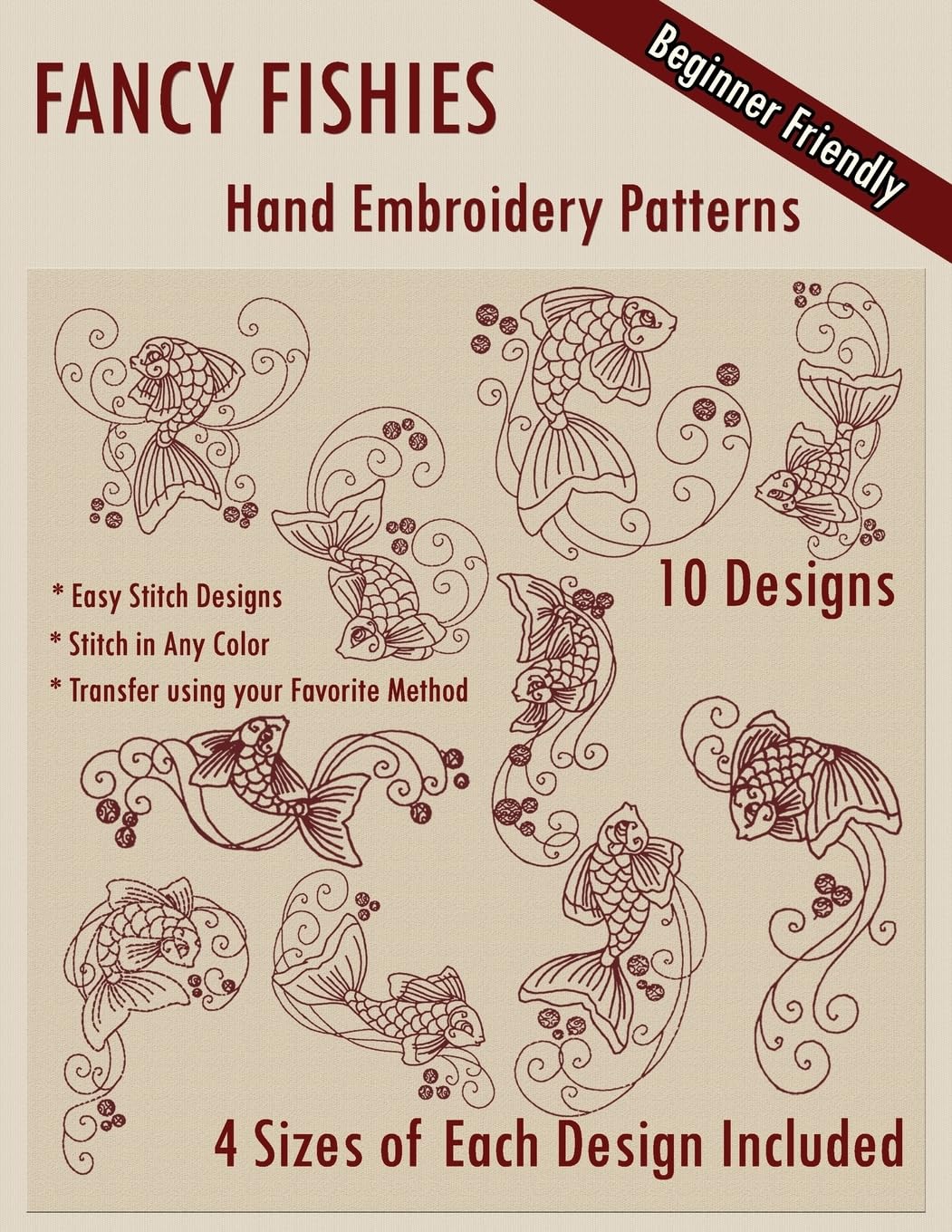 Fancy Fishies Hand Embroidery Patterns