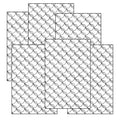 Sashiko Stick & Stitch Patterns, Japanese Embroidery Templates, Dissolvable Transfer Paper for Visible Mending (Larger) (Scales) - color: scales