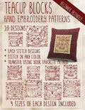 Teacup Blocks Hand Embroidery Patterns