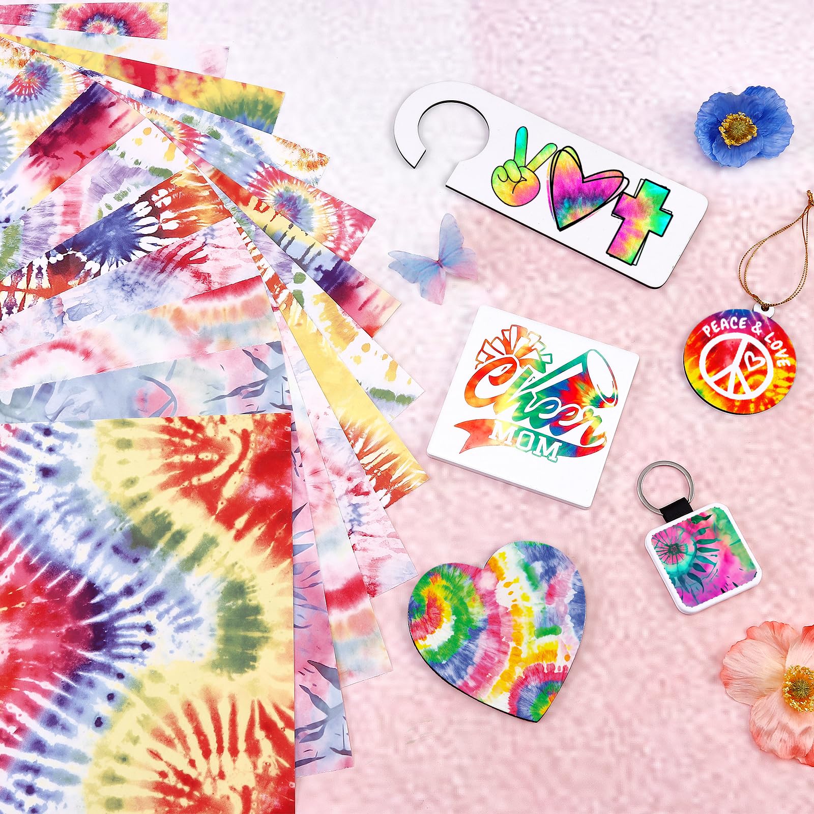 HTVSTD Swirl Sublimation Transfer Ink Paper 12 Sheets 12 * 10in - color: swirl