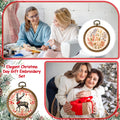 Burbell 15 Pcs 2.4 Inch Round Embroidery Hoops Frame Circle Rubber Hoops Ring Display Cross Stitch Ornament Imitated Wood Frame Kits for Spring Gifts Mother's Day Craft Sewing DIY Hanging Gifts - size: 2.4 Inch