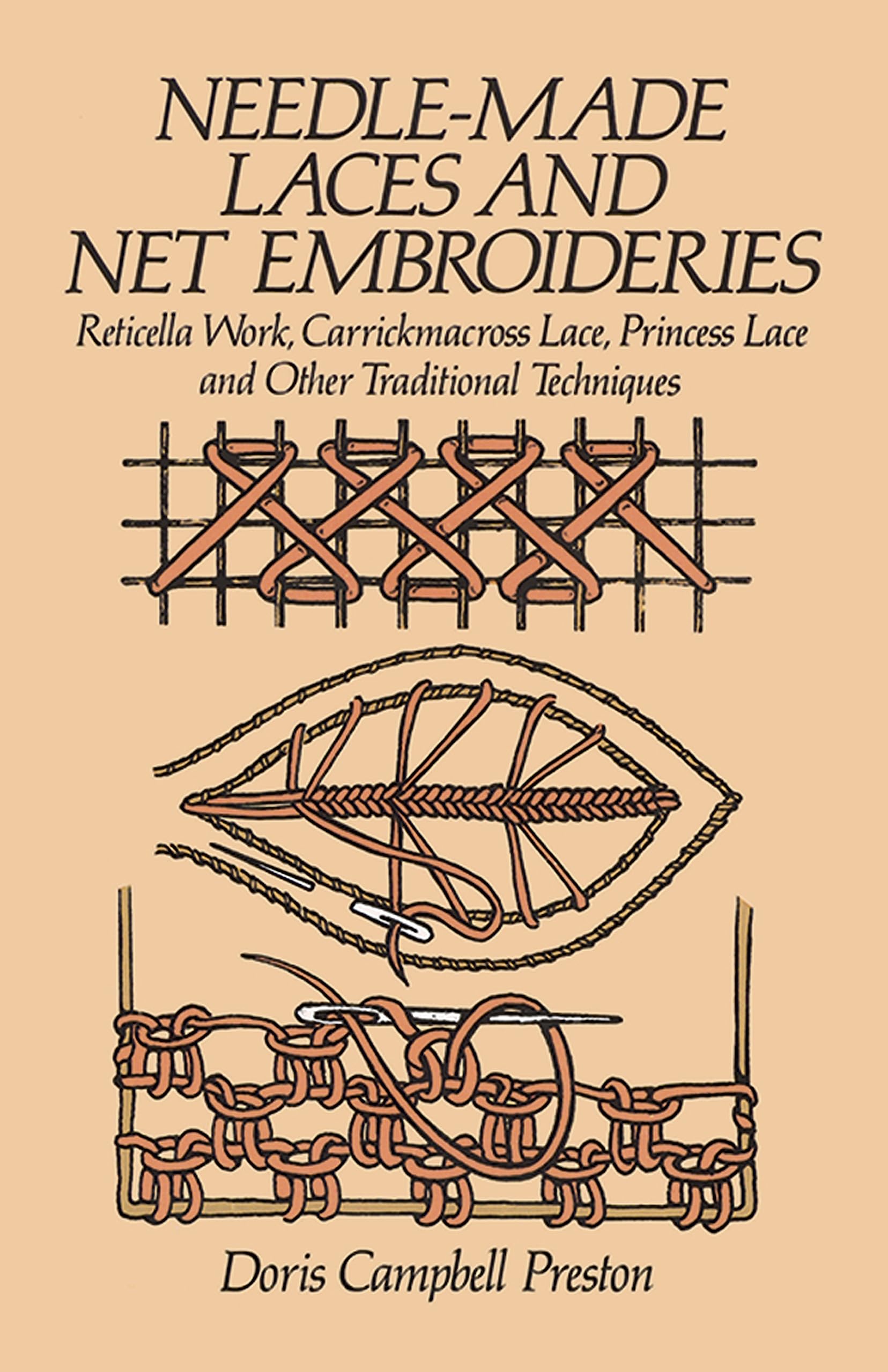 Needle-Made Laces and Net Embroideries: Reticella Work, Carrickmacross Lace, Princess Lace and Other Traditional Techniques (Dover Crafts: Embroidery & Needlepoint)