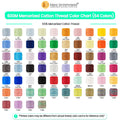 New brothread 100% Mercerized Cotton Thread with Box -8 Variegated Colors 1 - color: 8 X Variegated Colors-1
