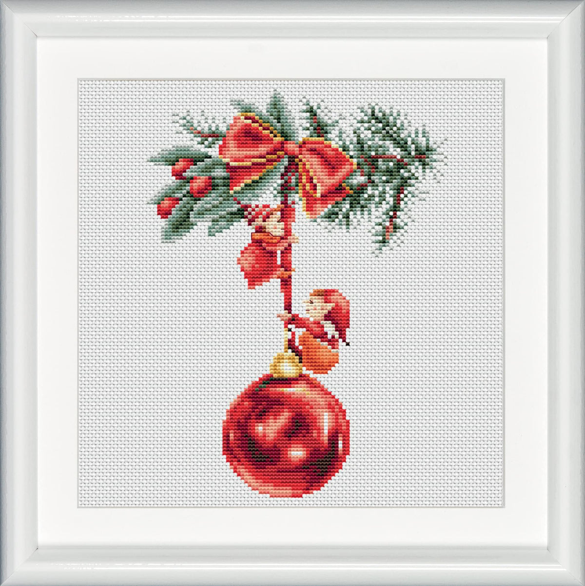 DUTCH STITCH BROTHERS - Counted Cross Stitch Kit - DSB018A - Christmas Elves 2- Aida - 9,8 x 9,8 Inch - DIY for Adults - color: Christmas Elves 2 Aida