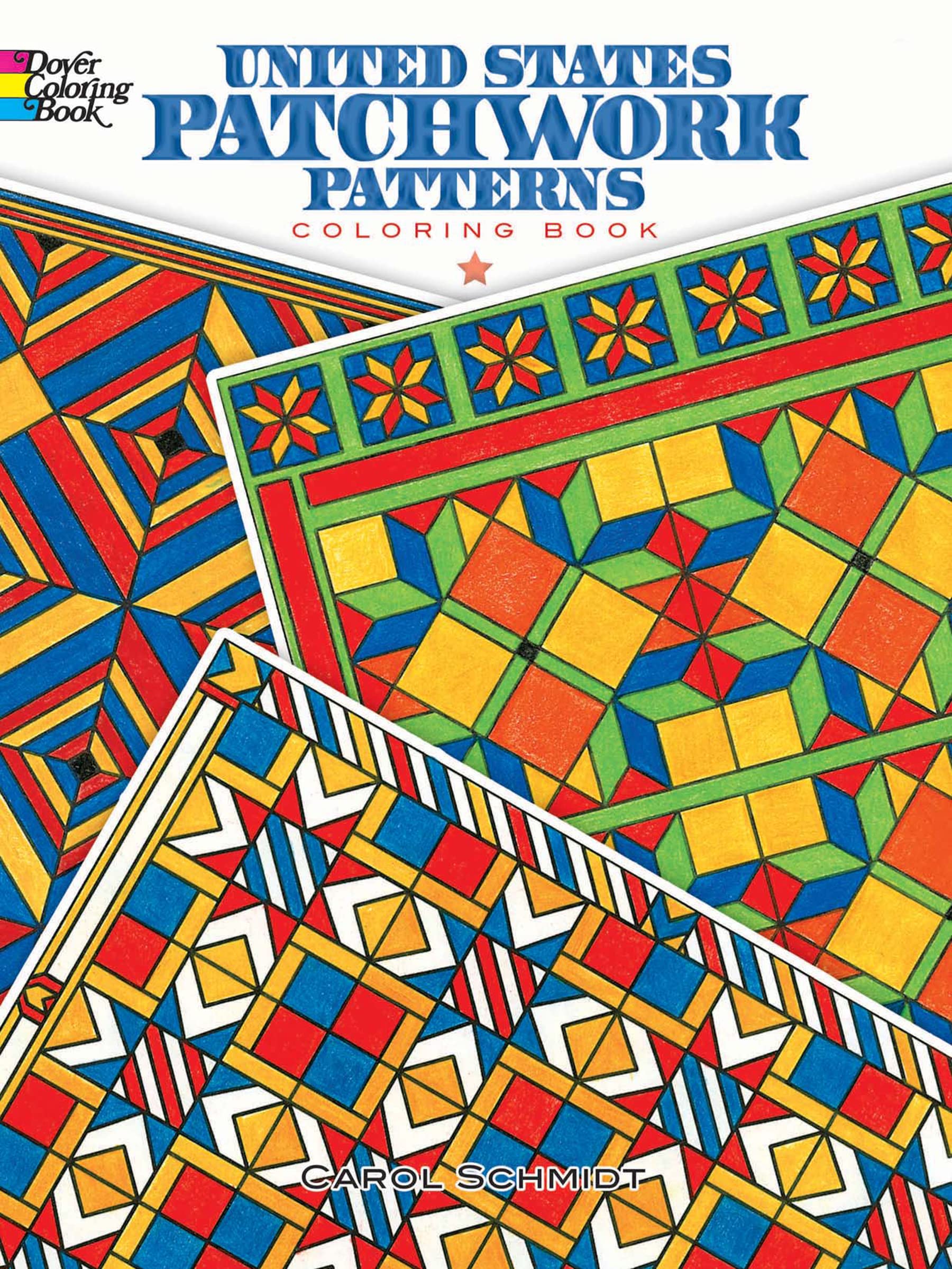United States Patchwork Patterns Coloring Book (Dover Design Coloring Books)